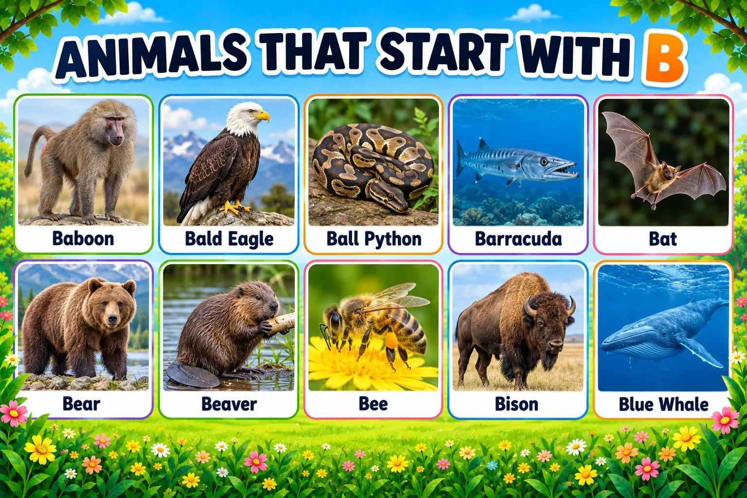 Animals That Start With B: Names, Types, and Verified Facts