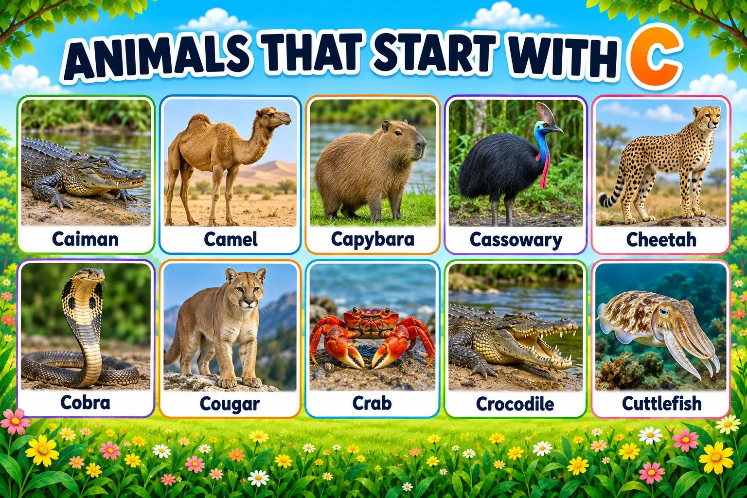 Animals That Start With C: Names, Types, and Verified Facts