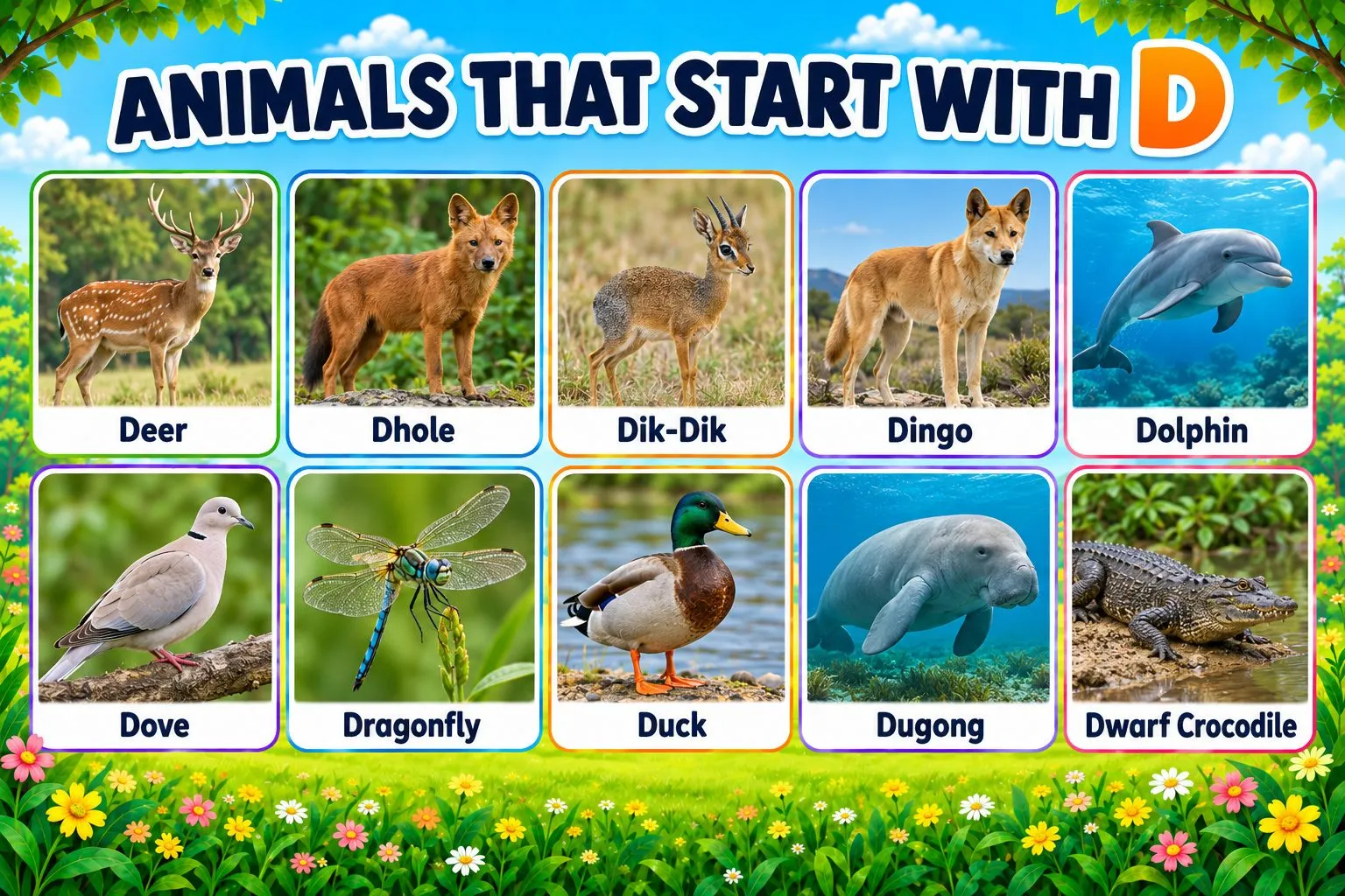 Animals That Start With D: Names, Types and Verified Facts
