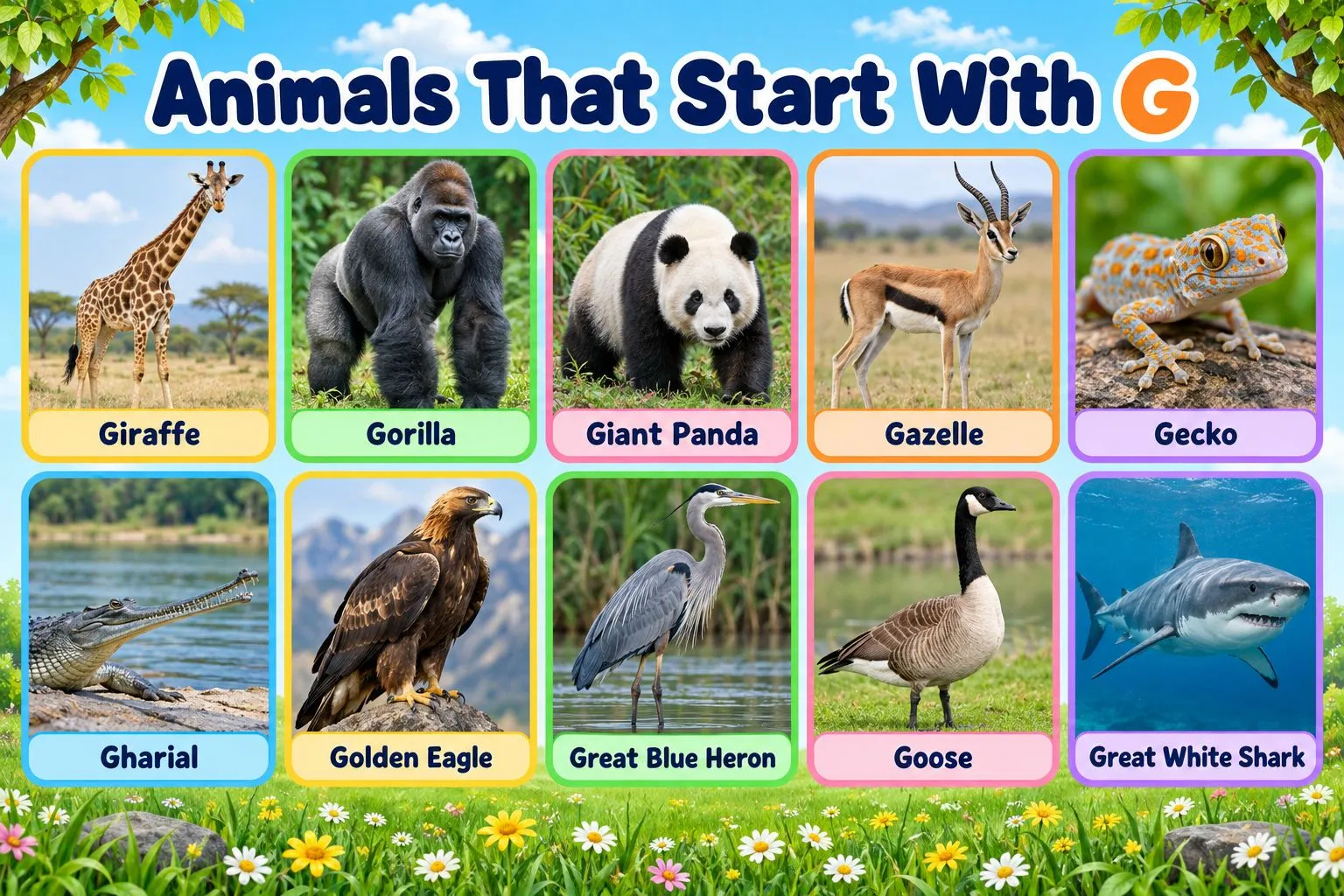 Animals That Start With G: Names, Types and Verified Facts