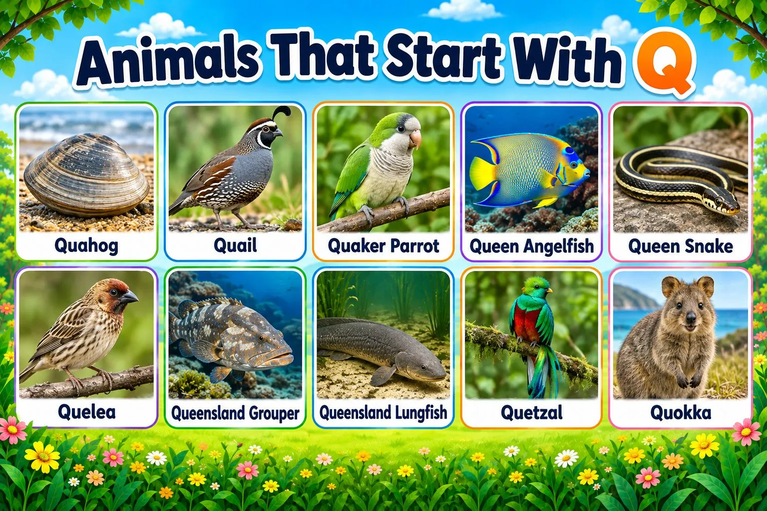 animals that begin with q