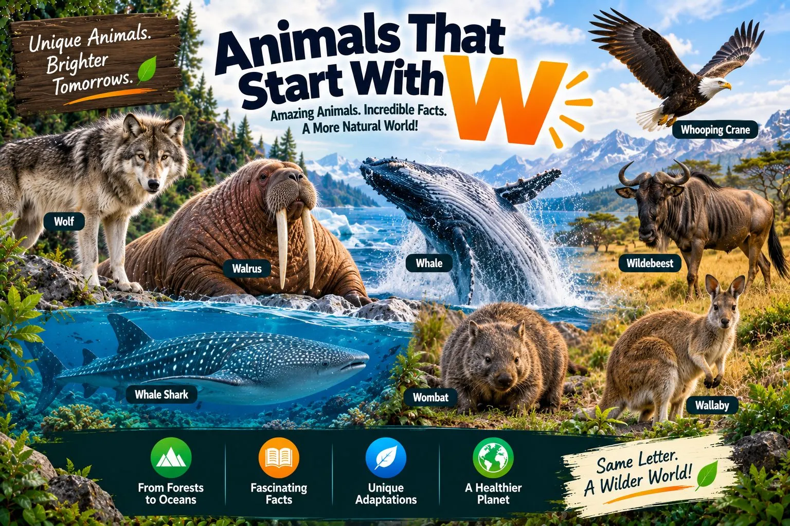 Animals That Start With W: Names, Types, and Verified Facts
