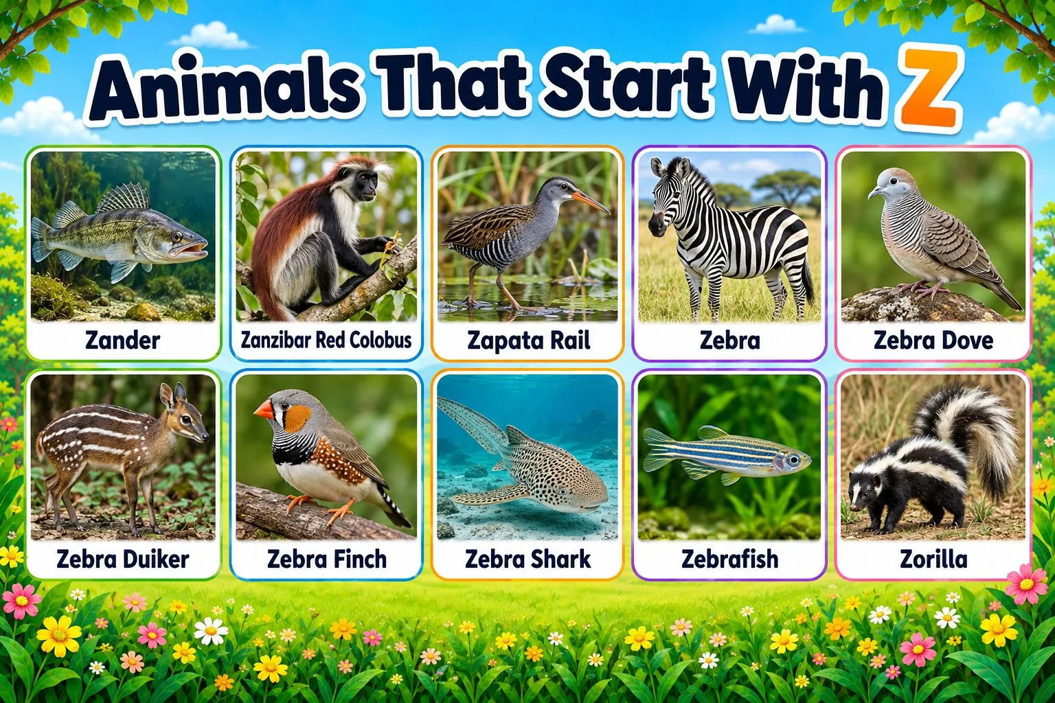 Animals That Start With Z: Names, Types, and Verified Facts