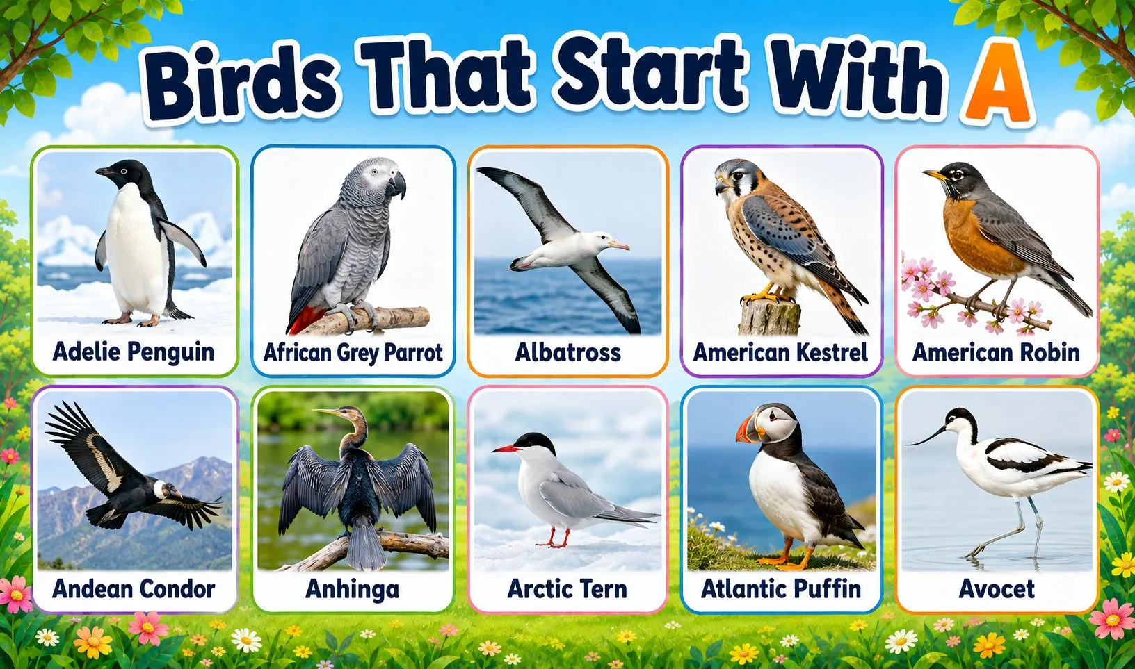 Birds That Start With A: 25 Names, Pictures and Facts