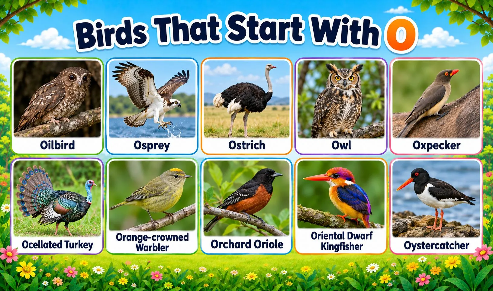 birds that begin with o